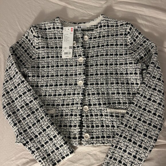 NWT Uniqlo Knitted Short Jacket Printed - Picture 2 of 2